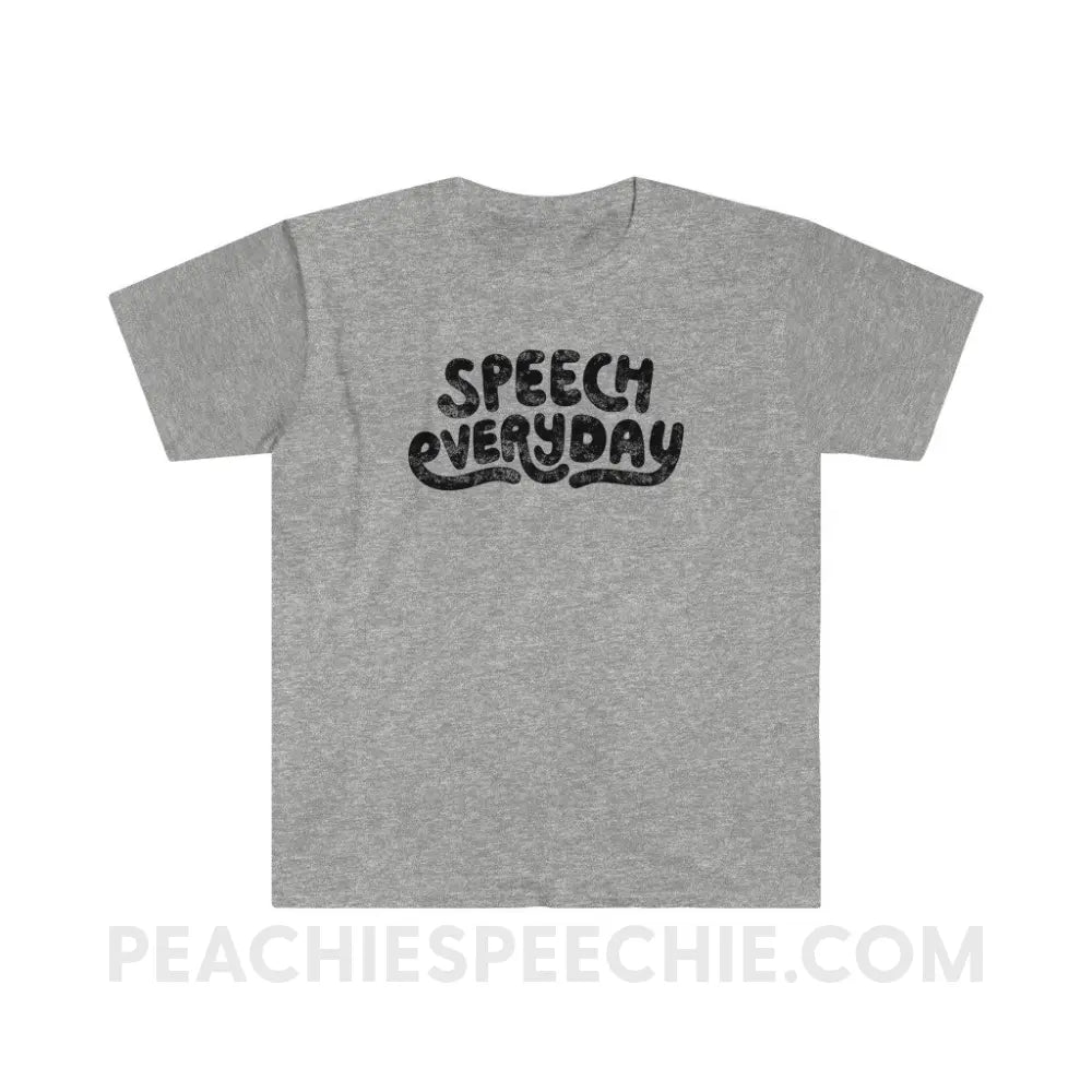 Speech Everyday Classic Tee - Sport Grey / S - T-Shirt peachiespeechie.com