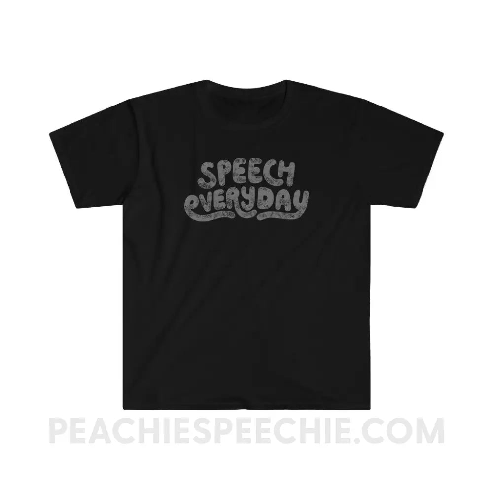 Speech Everyday Classic Tee - Black / S - T-Shirt peachiespeechie.com