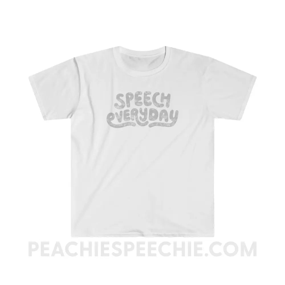 Speech Everyday Classic Tee - White / S - T-Shirt peachiespeechie.com