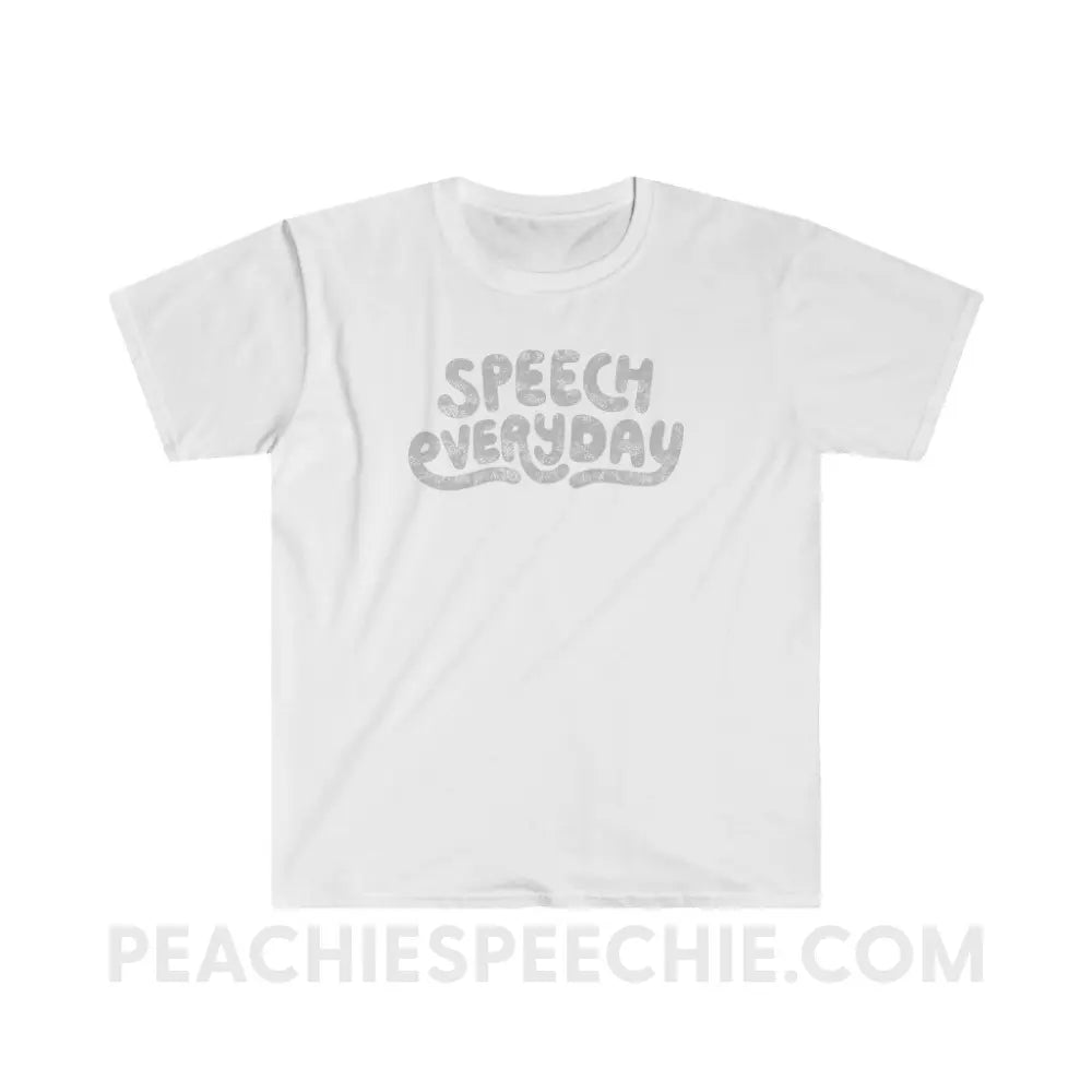 Speech Everyday Classic Tee - White / S - T-Shirt peachiespeechie.com