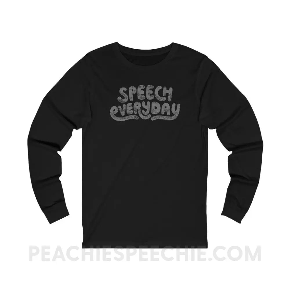 Speech Everyday Premium Long Sleeve - Black / S - Long-sleeve peachiespeechie.com