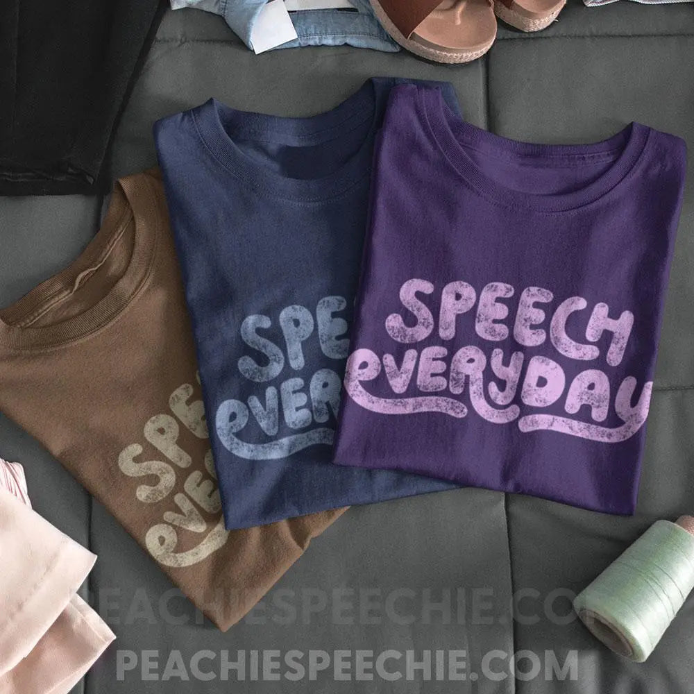 Speech Everyday Premium Soft Tee - T-Shirt peachiespeechie.com