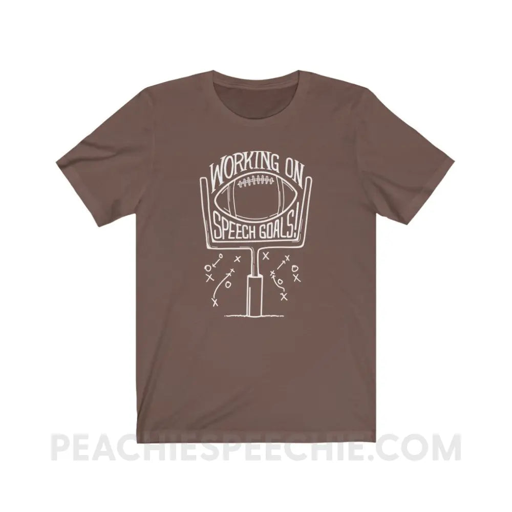 Speech Goals Premium Soft Tee - Brown / S - T-Shirt peachiespeechie.com
