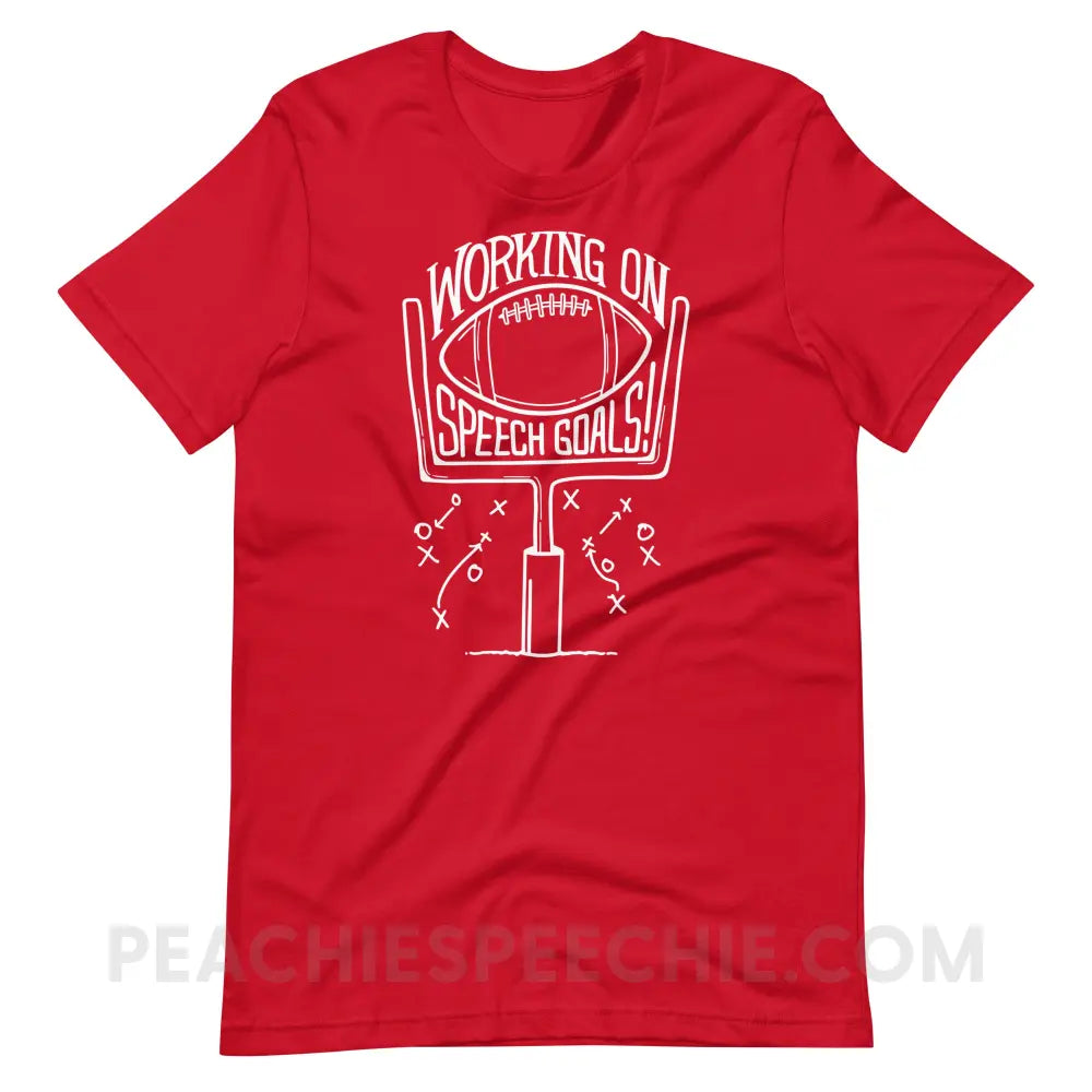 Speech Goals Premium Soft Tee - Red / S - T-Shirt peachiespeechie.com