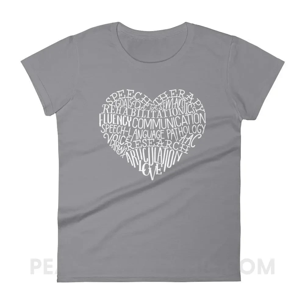 Speech Heart Women’s Trendy Tee - T-Shirts & Tops peachiespeechie.com