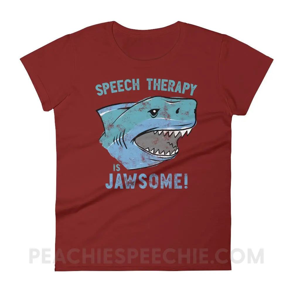 Speech Is Jawsome Women’s Trendy Tee - T-Shirts & Tops peachiespeechie.com