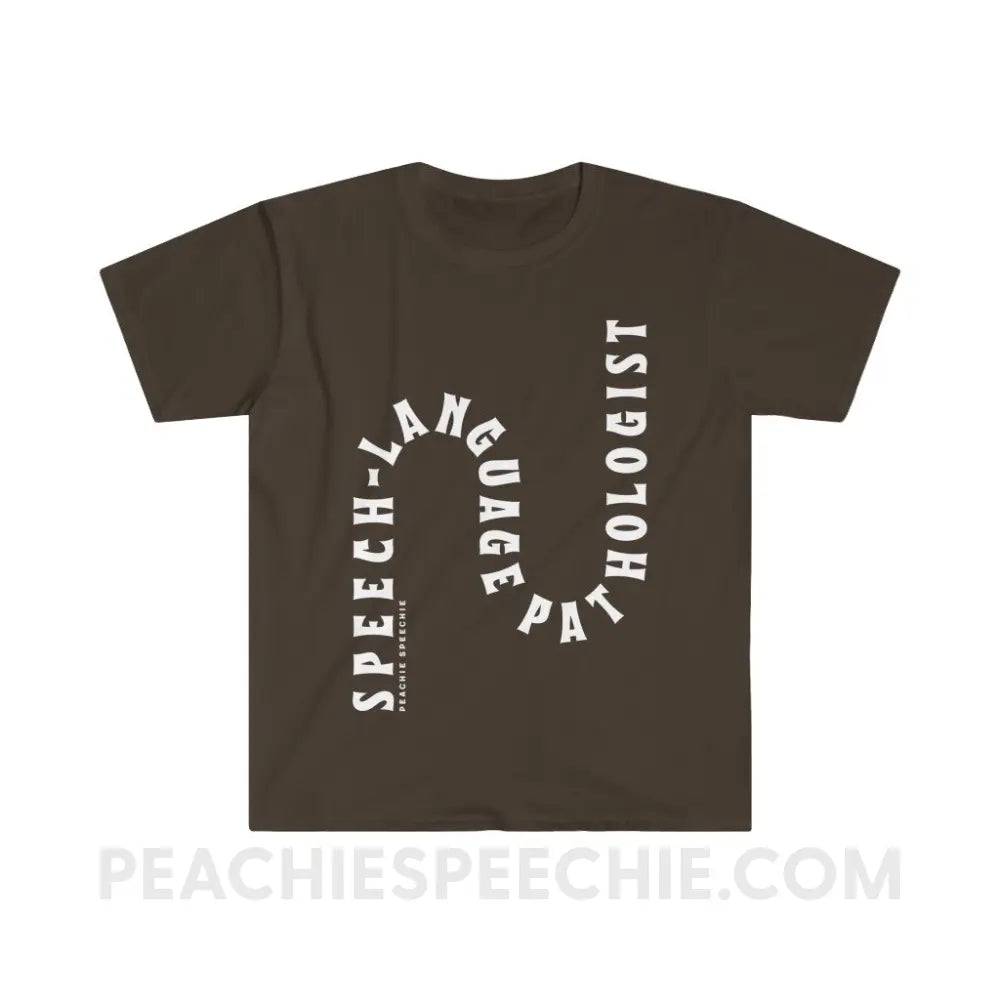 Speech-Language Pathologist Rollercoaster Classic Tee - Dark Chocolate / S - T-Shirt peachiespeechie.com