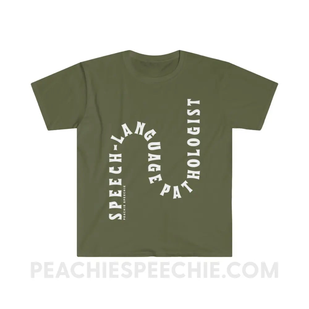 Speech-Language Pathologist Rollercoaster Classic Tee - Military Green / S - T-Shirt peachiespeechie.com