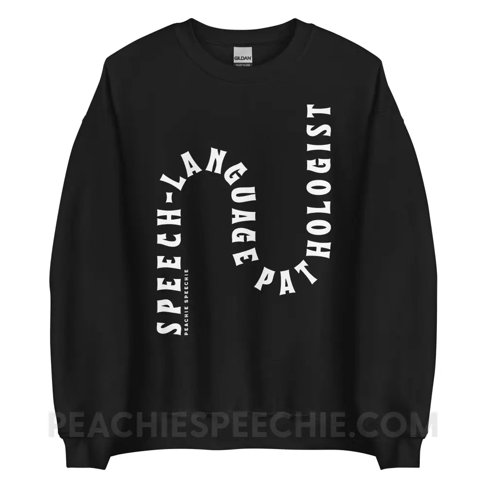 Speech-Language Pathologist Rollercoaster Classic Sweatshirt - Black / S - peachiespeechie.com