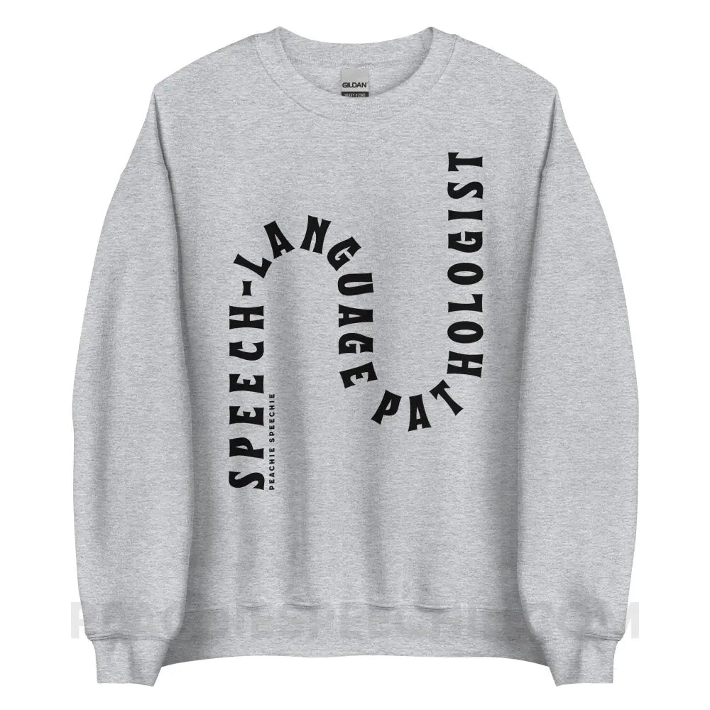 Speech-Language Pathologist Rollercoaster Classic Sweatshirt - Sport Grey / S - peachiespeechie.com