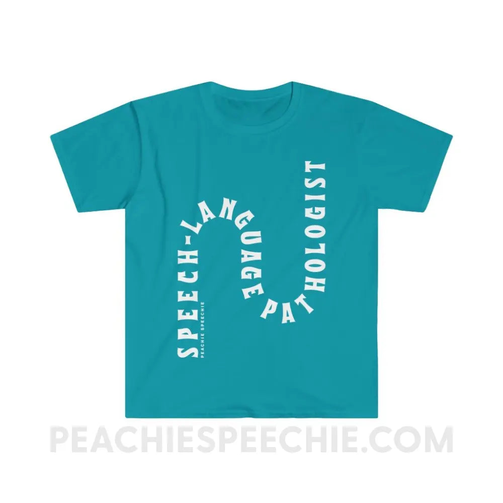 Speech-Language Pathologist Rollercoaster Classic Tee - Tropical Blue / S - T-Shirt peachiespeechie.com