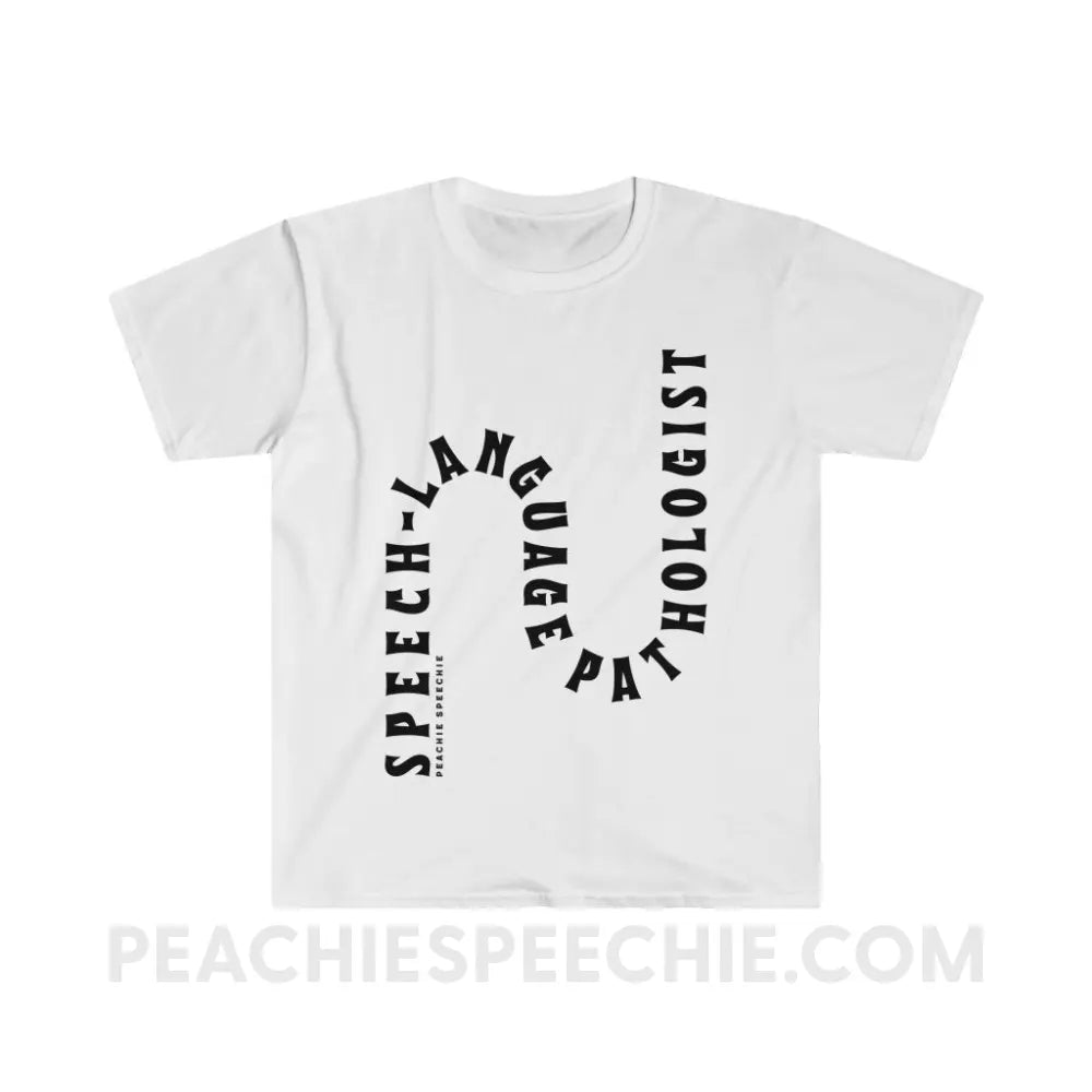 Speech-Language Pathologist Rollercoaster Classic Tee - White / S - T-Shirt peachiespeechie.com