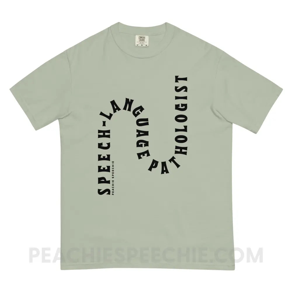 Speech-Language Pathologist Rollercoaster Comfort Colors Tee - Bay / S - T-Shirt peachiespeechie.com