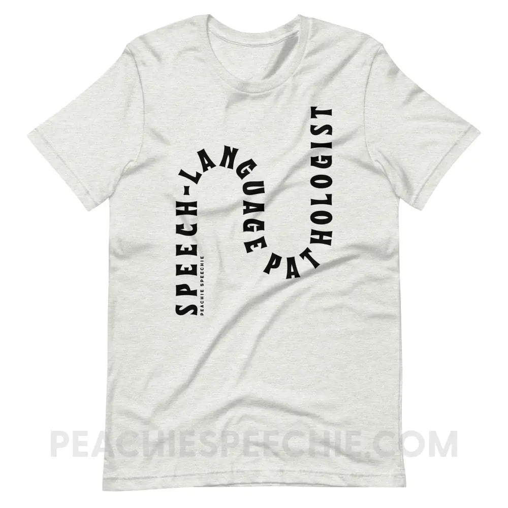 Speech-Language Pathologist Rollercoaster Premium Soft Tee - Ash / S - T-Shirt peachiespeechie.com