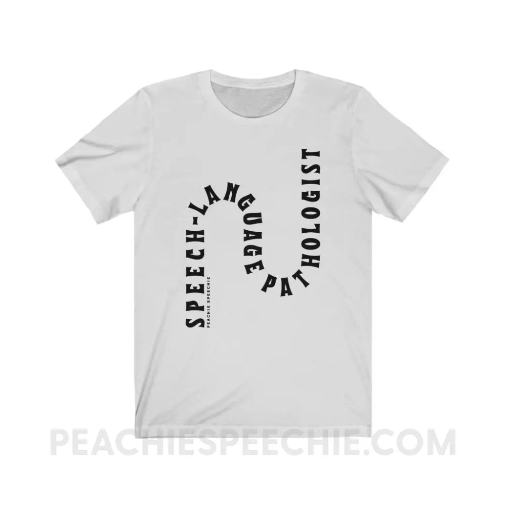 Speech-Language Pathologist Rollercoaster Premium Soft Tee - Ash / XS T-Shirt peachiespeechie.com