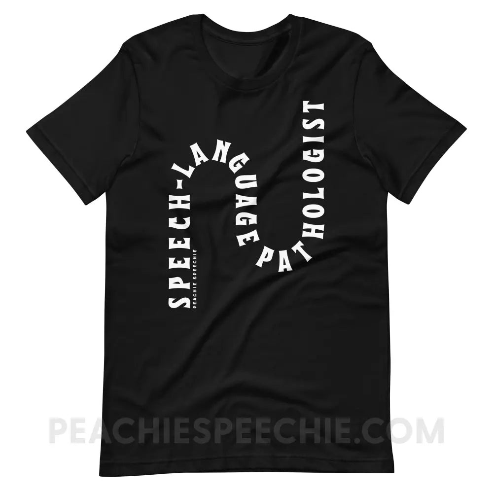 Speech-Language Pathologist Rollercoaster Premium Soft Tee - Black / XS - T-Shirt peachiespeechie.com