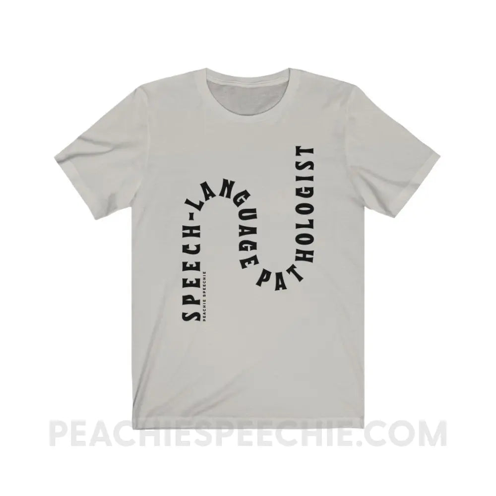Speech-Language Pathologist Rollercoaster Premium Soft Tee - Silver / XS T-Shirt peachiespeechie.com