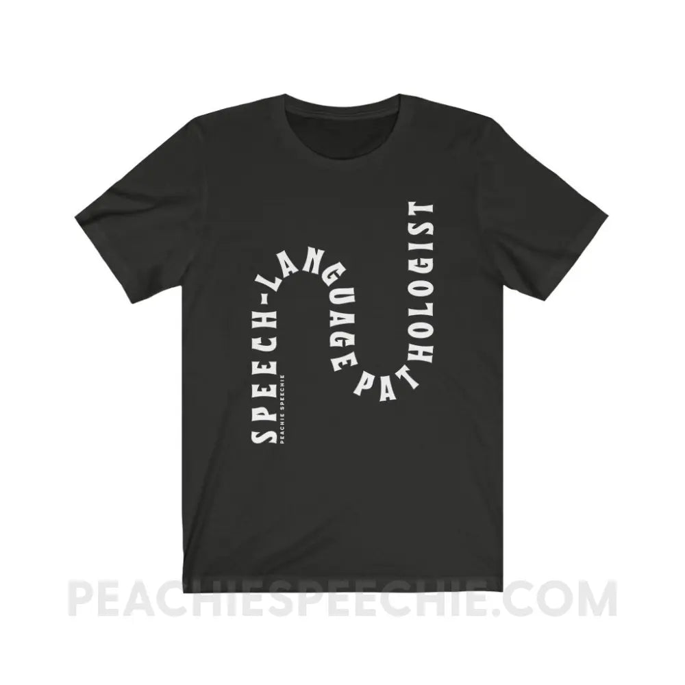 Speech-Language Pathologist Rollercoaster Premium Soft Tee - Vintage Black / XS T-Shirt peachiespeechie.com
