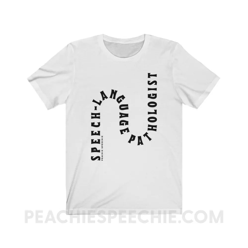 Speech-Language Pathologist Rollercoaster Premium Soft Tee - White / XS T-Shirt peachiespeechie.com