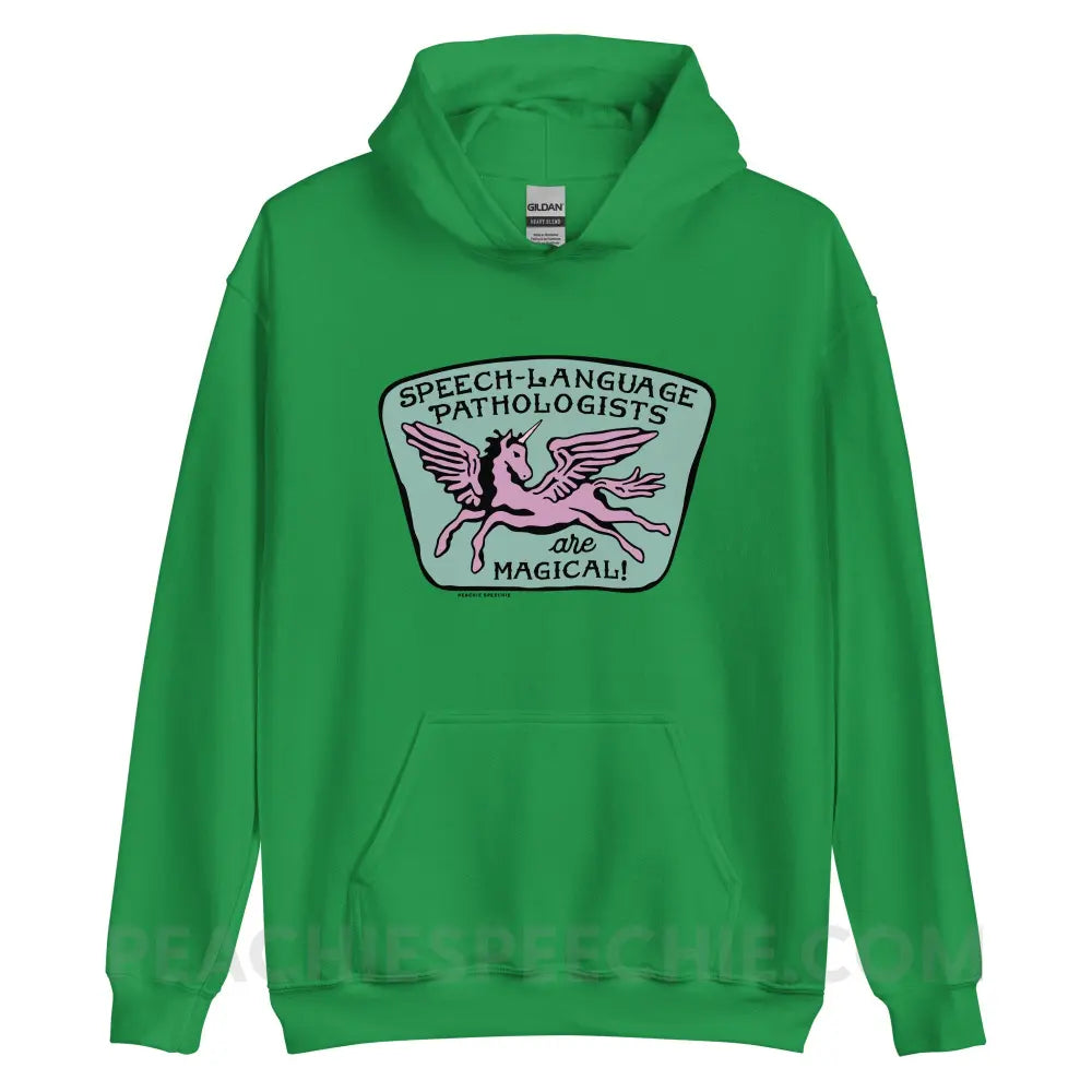 Speech-Language Pathologists Are Magical Classic Hoodie - Irish Green / S - peachiespeechie.com