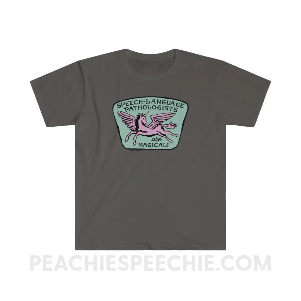 Speech-Language Pathologists Are Magical Classic Tee - Charcoal / S T-Shirt peachiespeechie.com