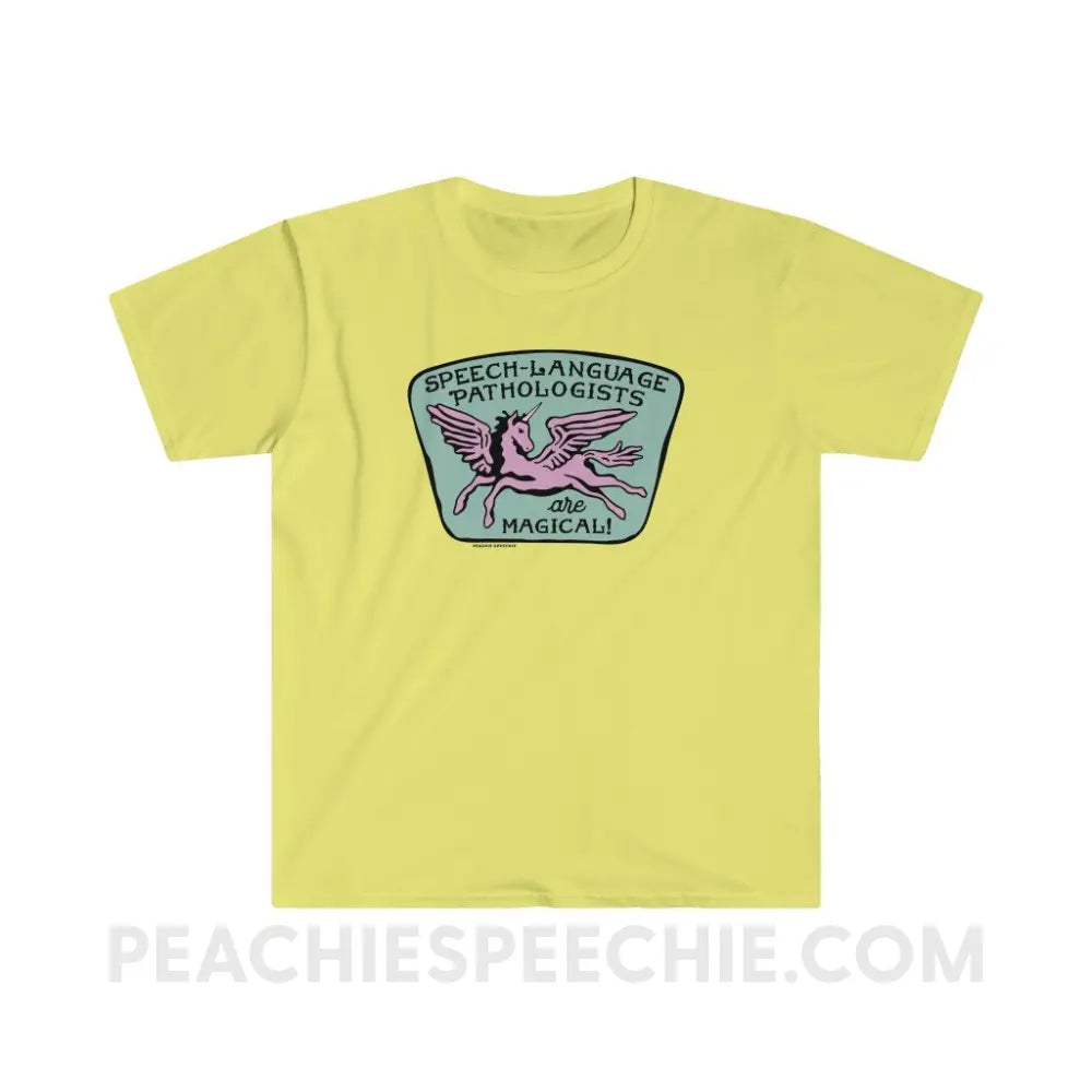 Speech-Language Pathologists Are Magical Classic Tee - Cornsilk / S T-Shirt peachiespeechie.com
