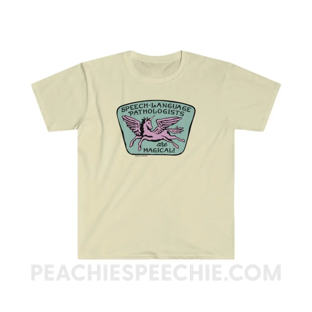 Speech-Language Pathologists Are Magical Classic Tee - Natural / S T-Shirt peachiespeechie.com