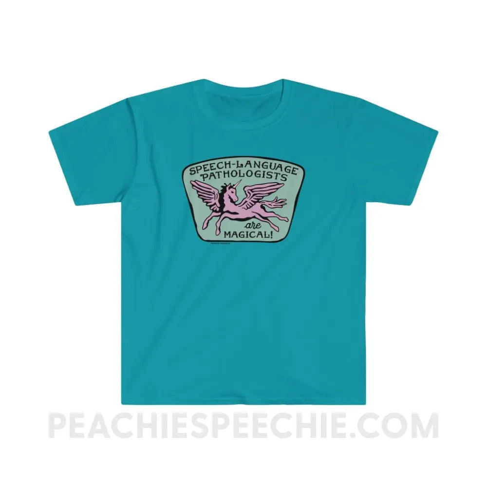 Speech-Language Pathologists Are Magical Classic Tee - Tropical Blue / S T-Shirt peachiespeechie.com
