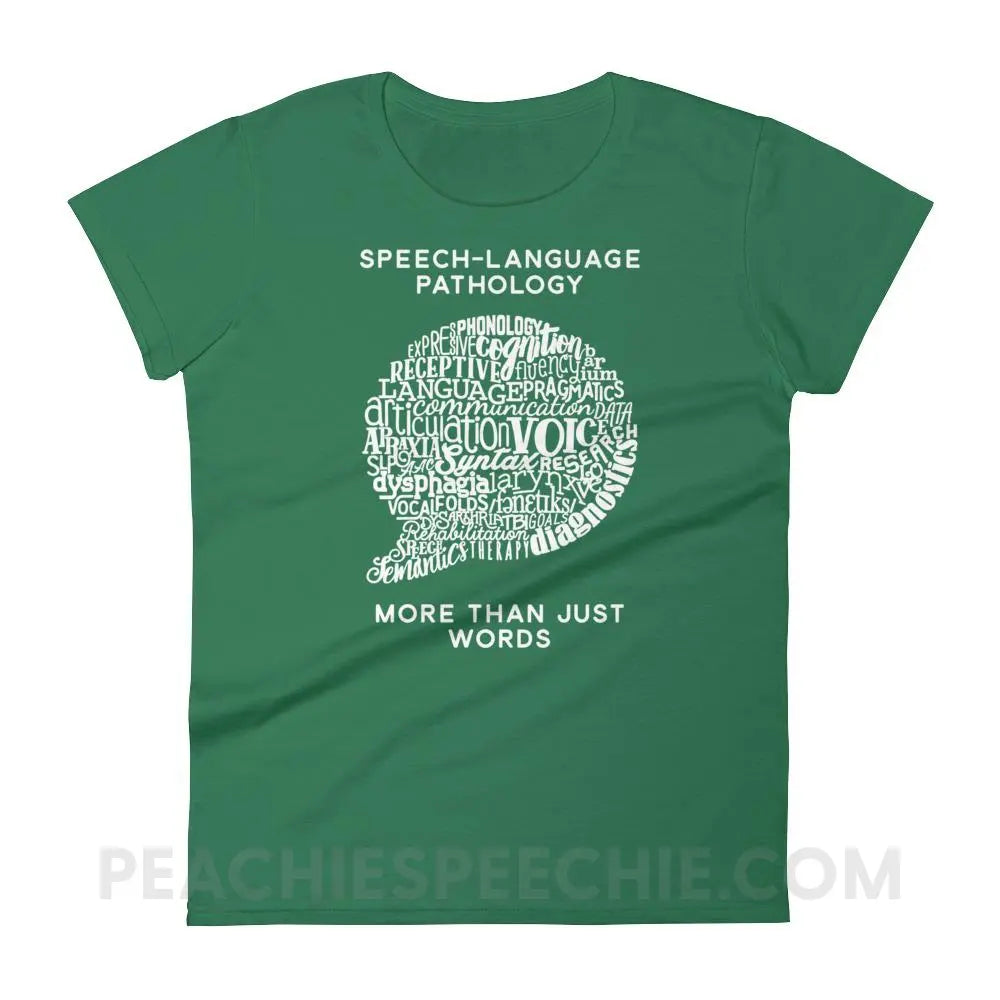 Speech-Language Pathology | More Than Words Women’s Trendy Tee - T-Shirts & Tops peachiespeechie.com