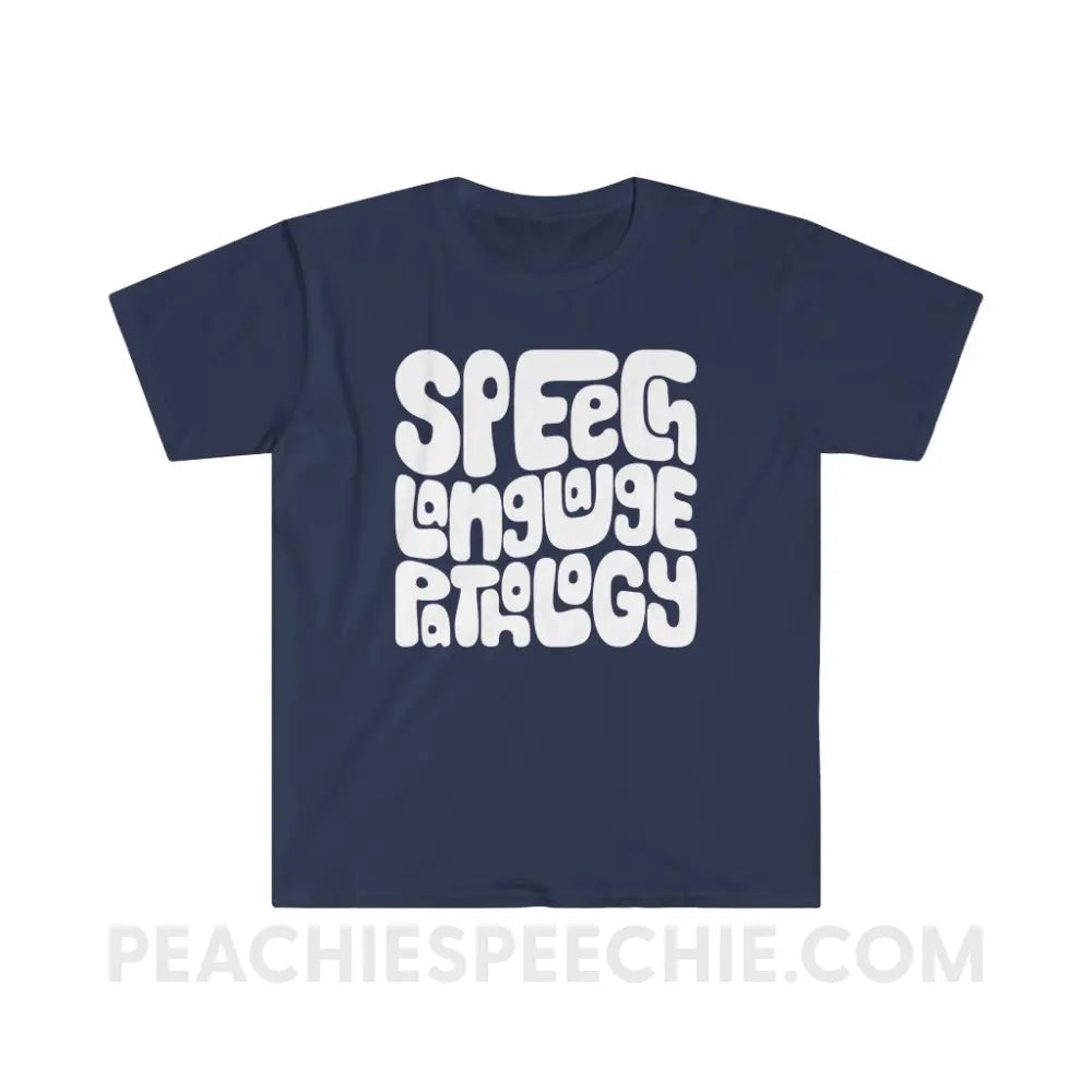 Speech Language Pathology Smush Classic Tee - Navy / S - T-Shirt peachiespeechie.com
