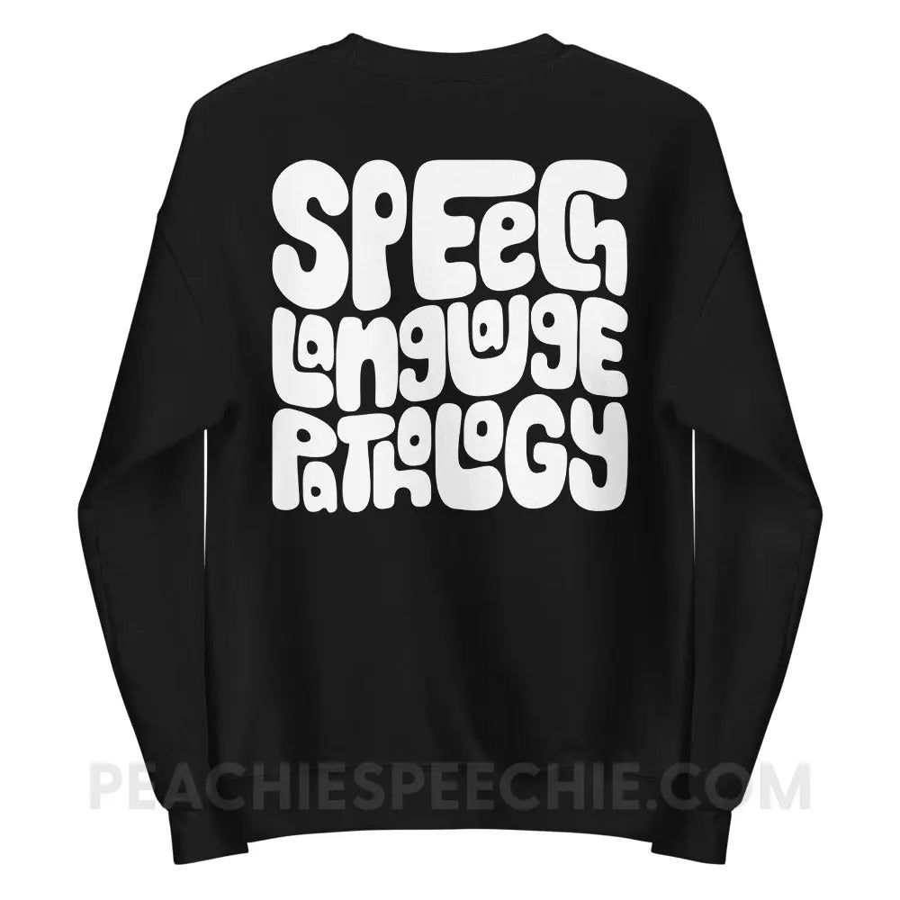 Speech Language Pathology Smush Classic Sweatshirt - Black / S - peachiespeechie.com