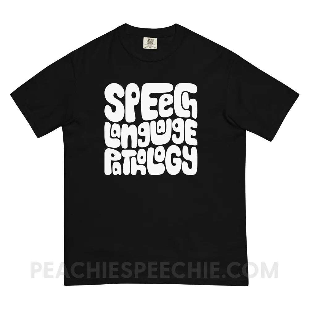 Speech Language Pathology Smush Comfort Colors Tee - Black / S - T-Shirt peachiespeechie.com