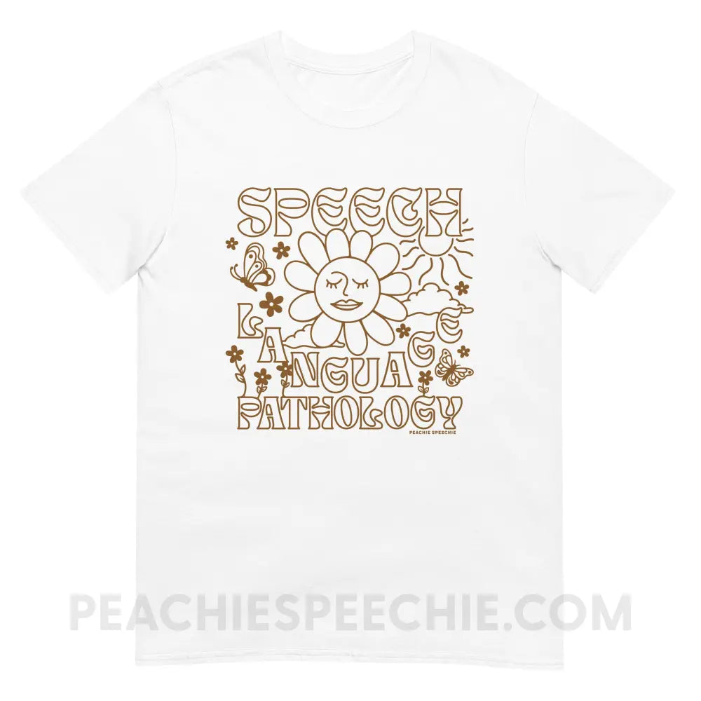 Speech Language Pathology Summer Classic Tee - White / S T - Shirt peachiespeechie.com
