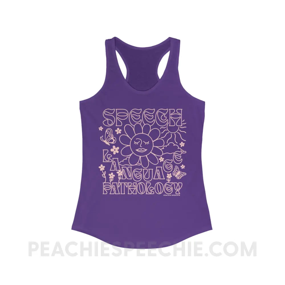 Speech Language Pathology Summer Superfly Racerback - XS / Solid Purple Rush - Tank Top peachiespeechie.com