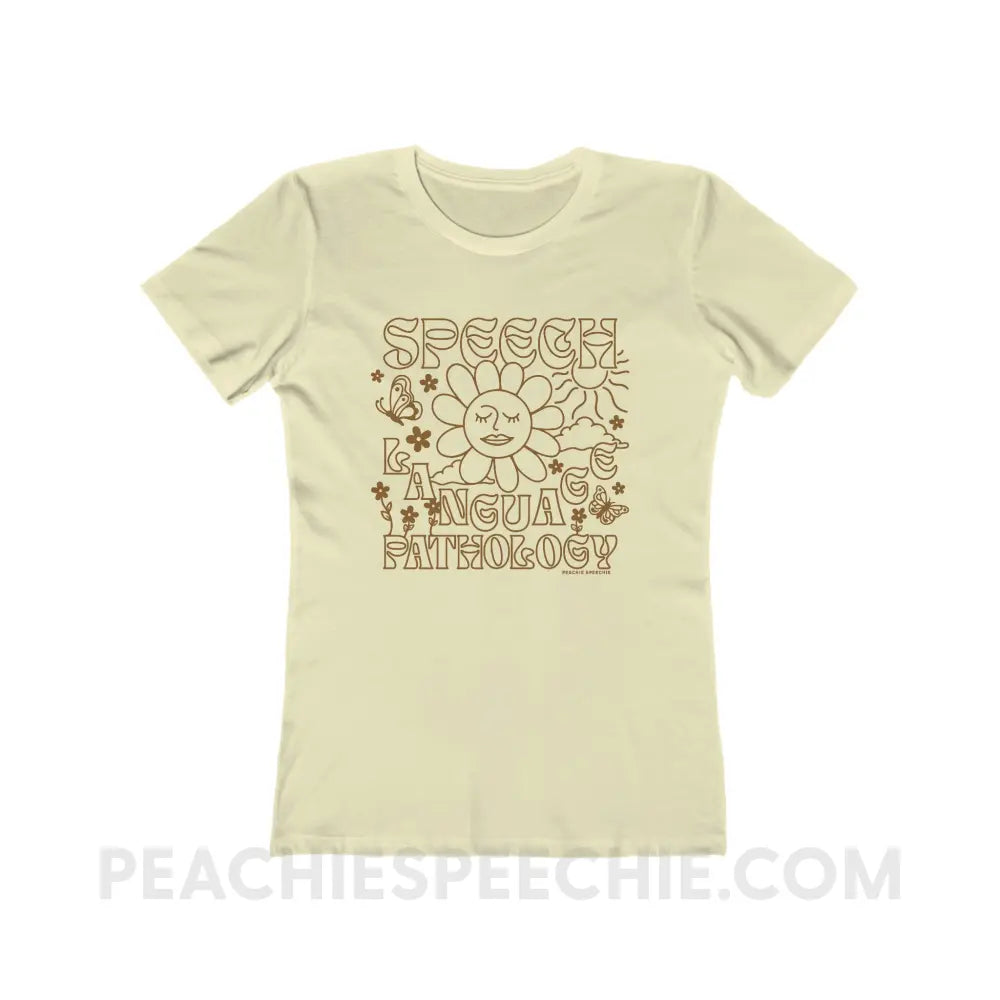 Speech Language Pathology Summer Women’s Fitted Tee - T-Shirt peachiespeechie.com
