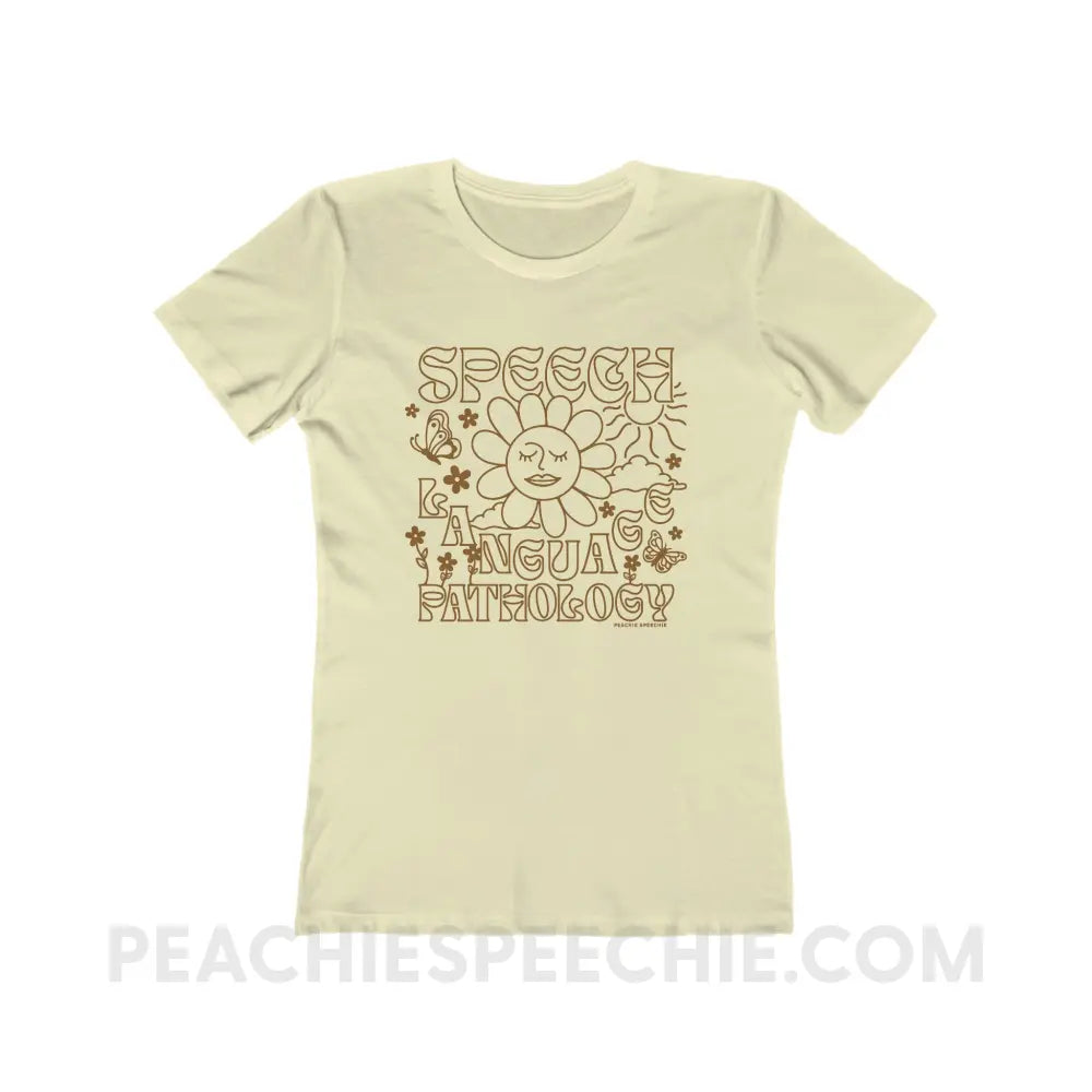 Speech Language Pathology Summer Women’s Fitted Tee - T-Shirt peachiespeechie.com