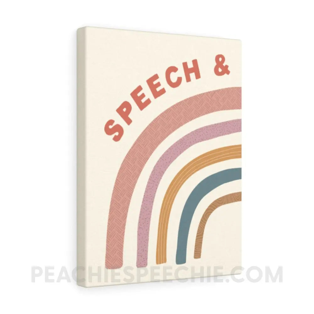 Speech & Language Rainbow Canvas (#1 of 2) - 12″ × 16″ - peachiespeechie.com