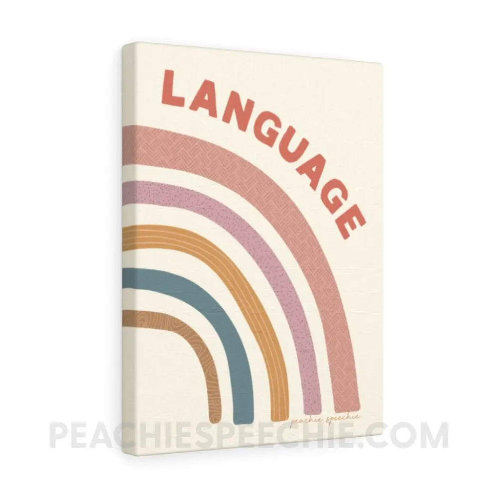 Speech & Language Rainbow Canvas (#2 of 2) - 12″ × 16″ - peachiespeechie.com