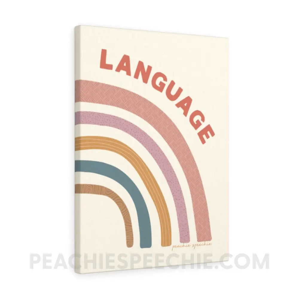 Speech & Language Rainbow Canvas (#2 of 2) - 18″ × 24″ - peachiespeechie.com