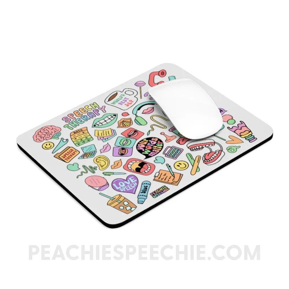 Speech Life Stuff Mouse Pad - Home Decor peachiespeechie.com