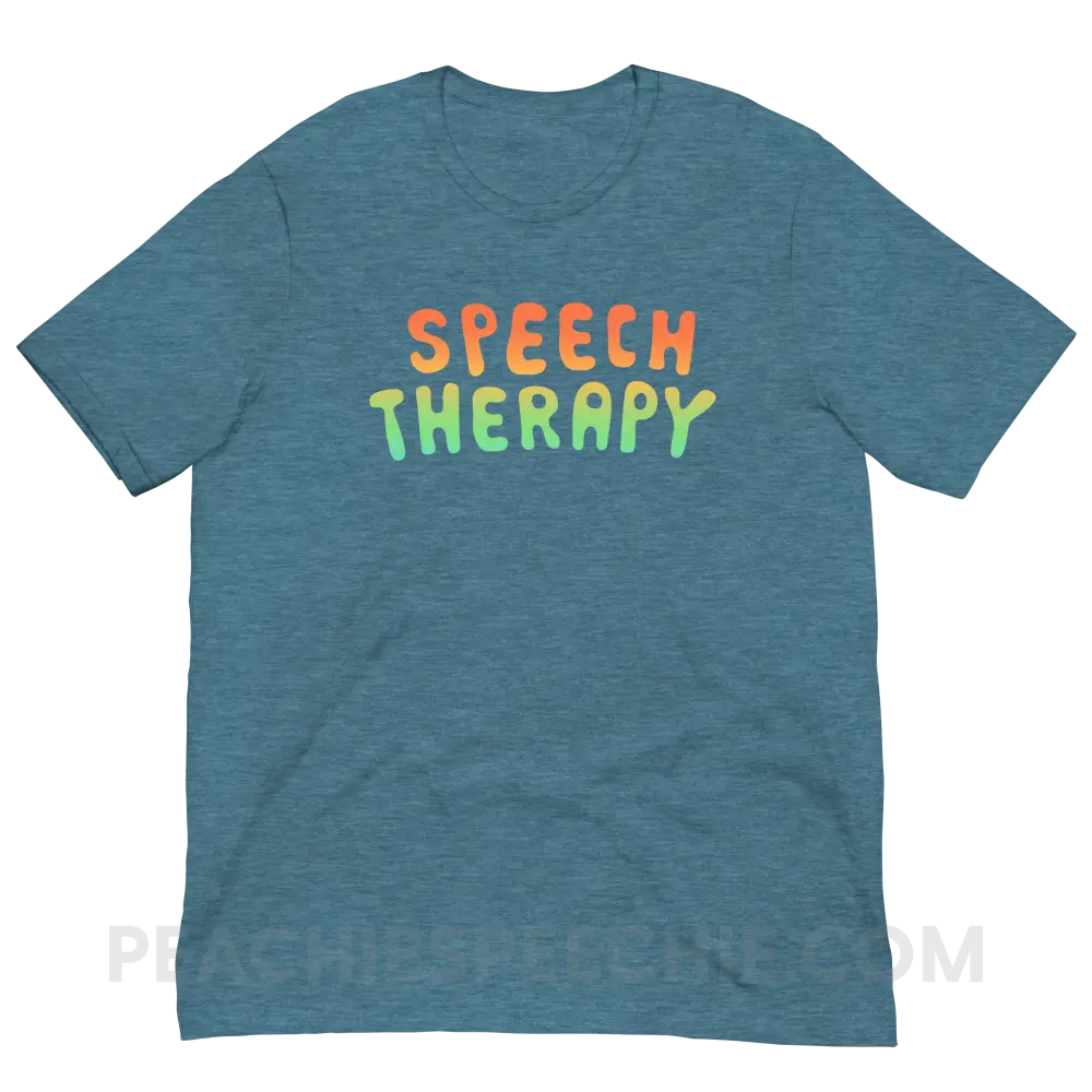 Speech Life Stuff - Special Edition Premium Soft Tee - Heather Deep Teal / S - T-Shirt - peachiespeechie.com