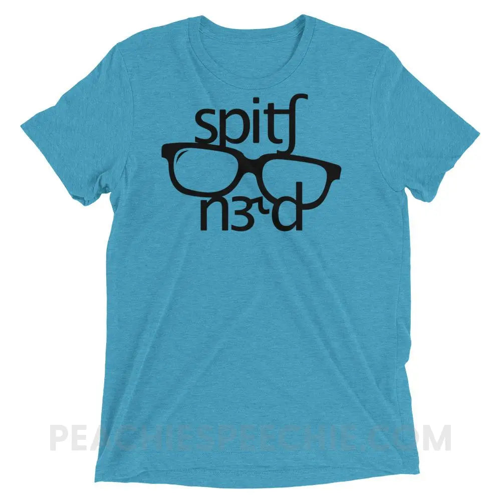 Speech Nerd in IPA Tri-Blend Tee - Aqua Triblend / XS - T-Shirts & Tops peachiespeechie.com