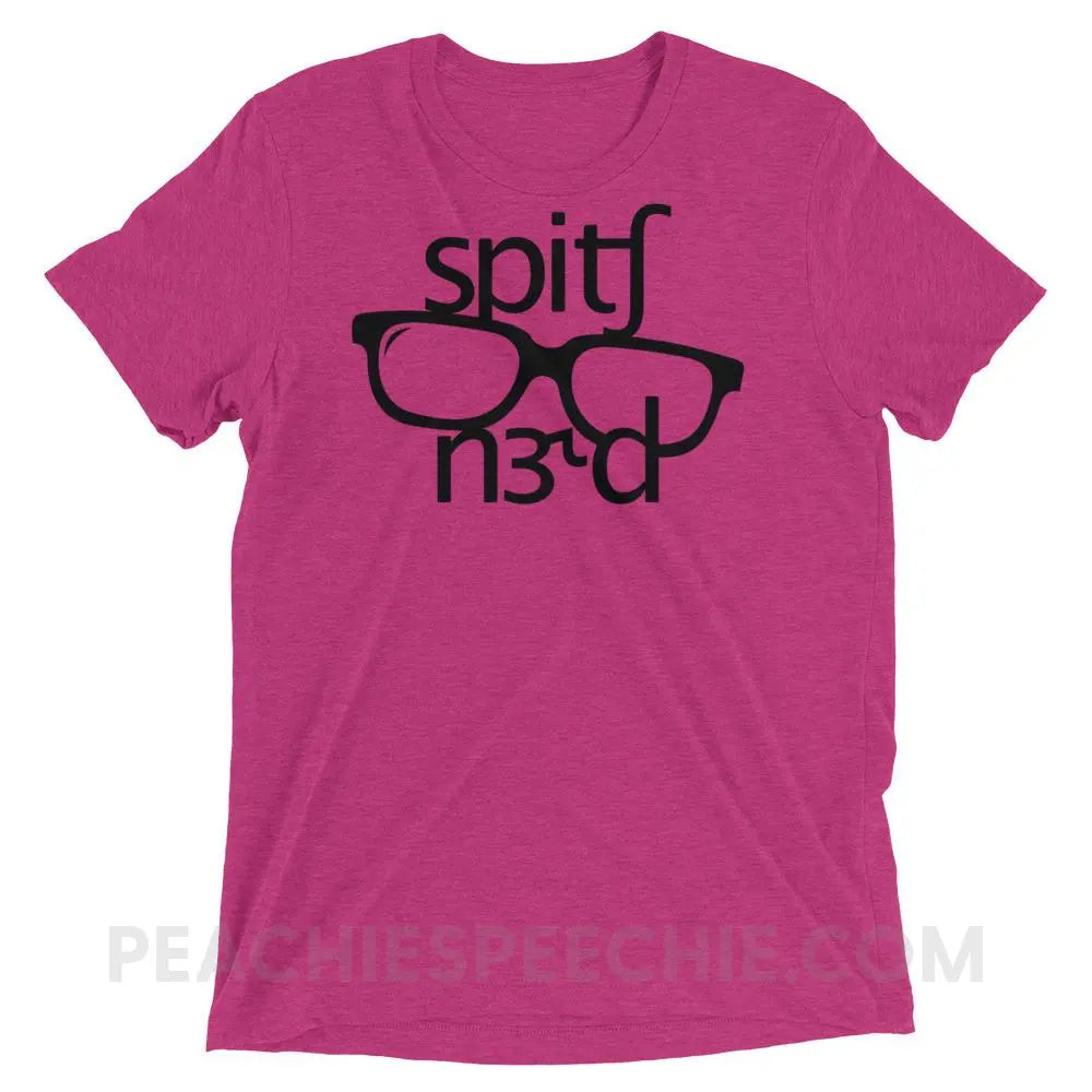Speech Nerd in IPA Tri-Blend Tee - Berry Triblend / XS - T-Shirts & Tops peachiespeechie.com