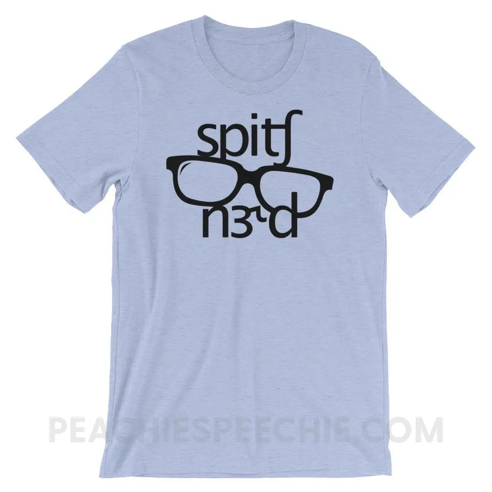 Speech Nerd in IPA Premium Soft Tee - Heather Blue / S T-Shirts & Tops peachiespeechie.com