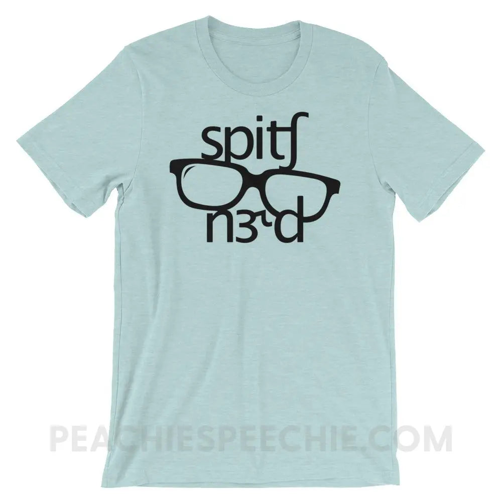 Speech Nerd in IPA Premium Soft Tee - Heather Prism Ice Blue / XS T-Shirts & Tops peachiespeechie.com
