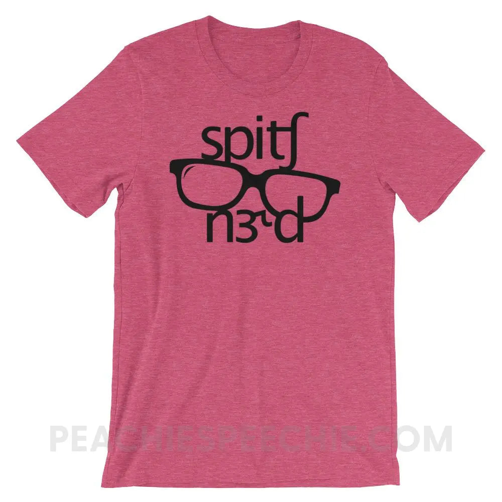Speech Nerd in IPA Premium Soft Tee - Heather Raspberry / S T-Shirts & Tops peachiespeechie.com