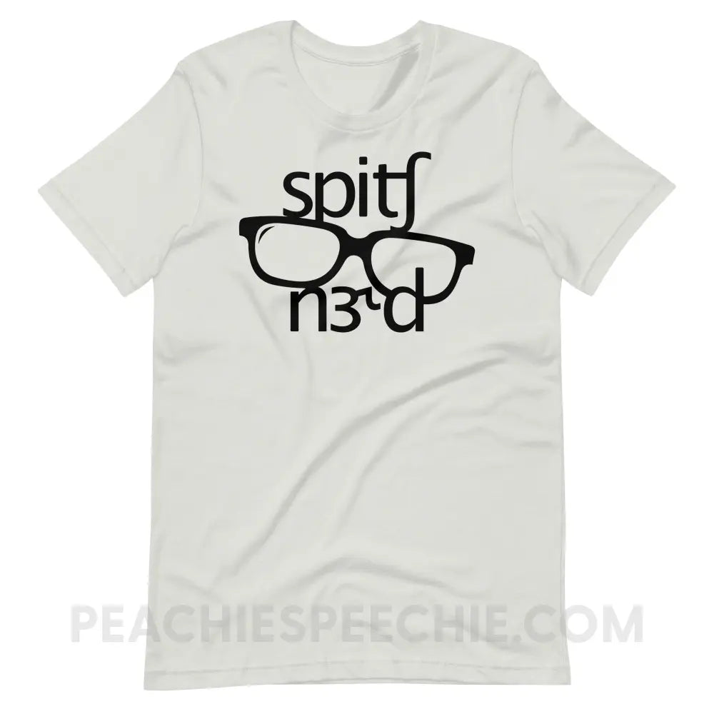 Speech Nerd in IPA Premium Soft Tee - Silver / S T-Shirts & Tops peachiespeechie.com