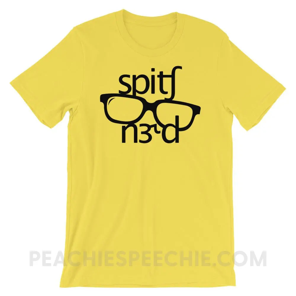 Speech Nerd in IPA Premium Soft Tee - Yellow / S T-Shirts & Tops peachiespeechie.com