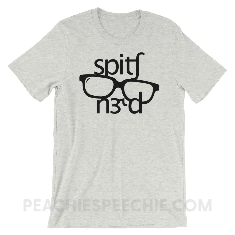 Speech Nerd in IPA Premium Soft Tee - Ash / S - T-Shirts & Tops peachiespeechie.com