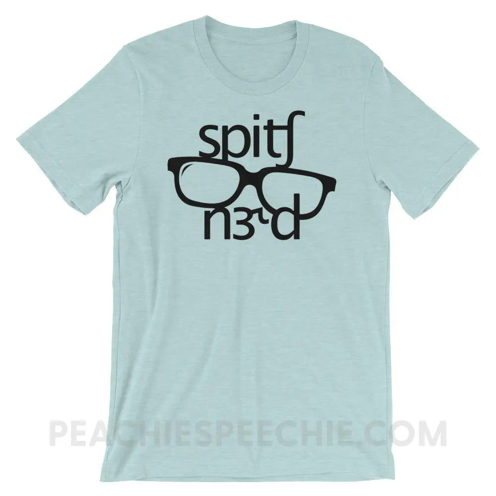 Speech Nerd in IPA Premium Soft Tee - Heather Prism Ice Blue / XS - T-Shirts & Tops peachiespeechie.com